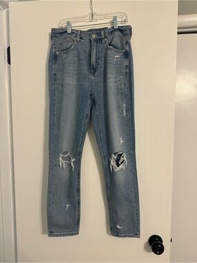 American Eagle Distressed Mom Jeans, Size 2 Short, NWT